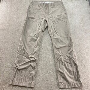 BKE Cohen Chino Pants Mens 34 Khaki Tan Cotton Straight Leg Workwear Preppy